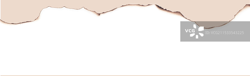 烧焦的纸张边缘逼真效果图片素材