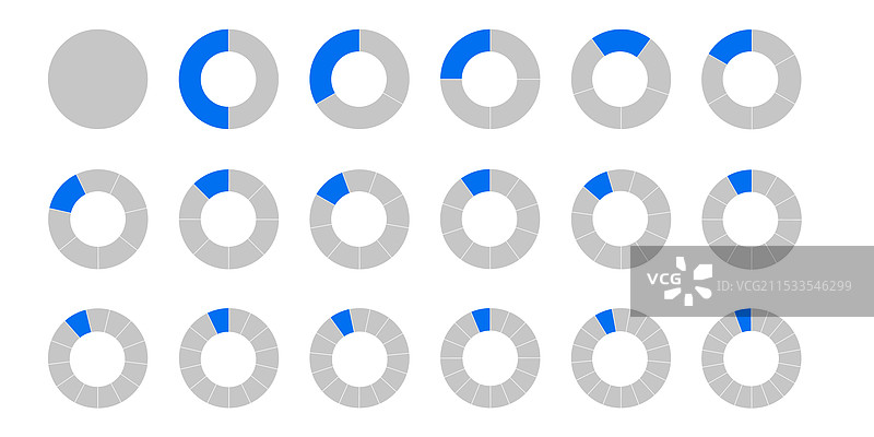 信息图表的圆形图表分割图片素材