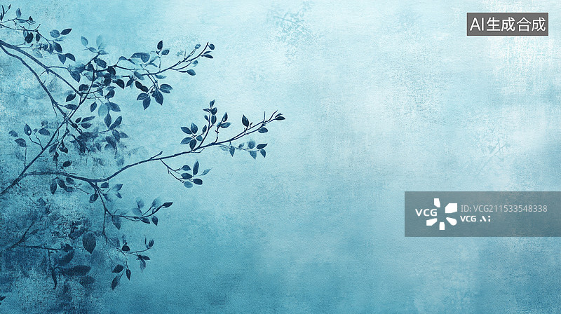 【AI数字艺术】深蓝色质感背景图片素材