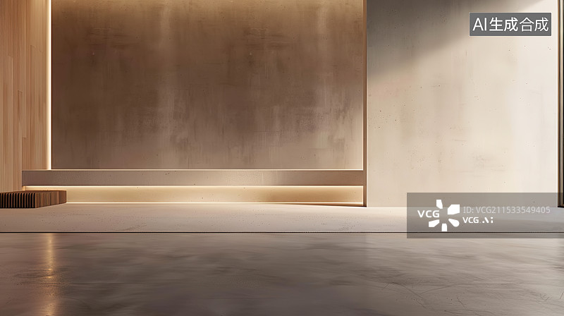 【AI数字艺术】阳光下现代建筑内部结构空间楼梯和地面图片素材