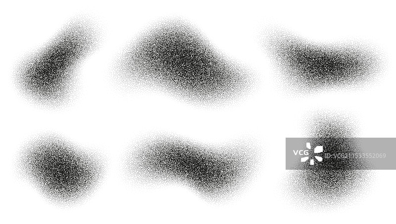 流体半色调形状抽象液体点状图案图片素材