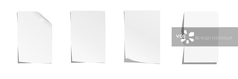 一套A4大小的纸张图片素材