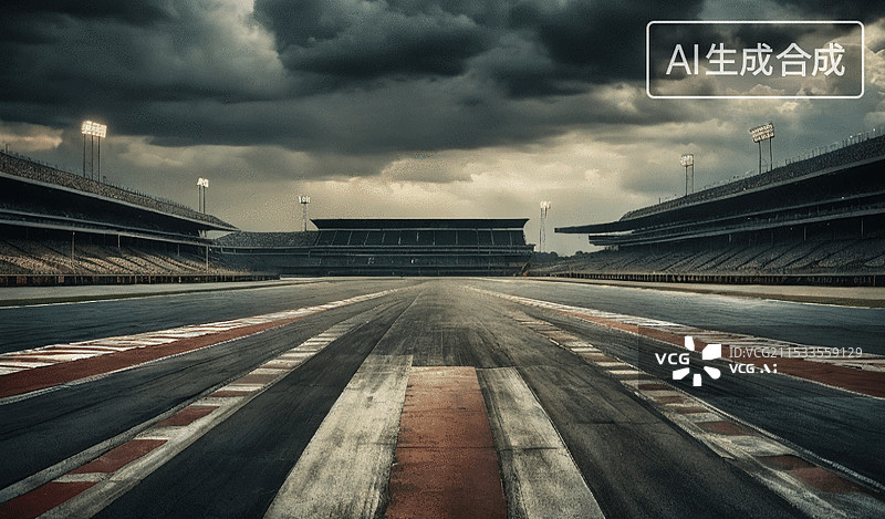 【AI数字艺术】赛道终点图片素材