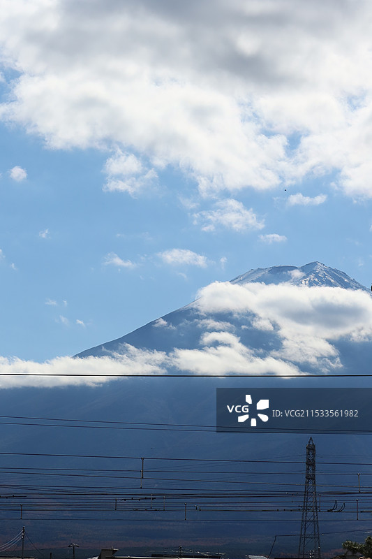 远眺富士山图片素材