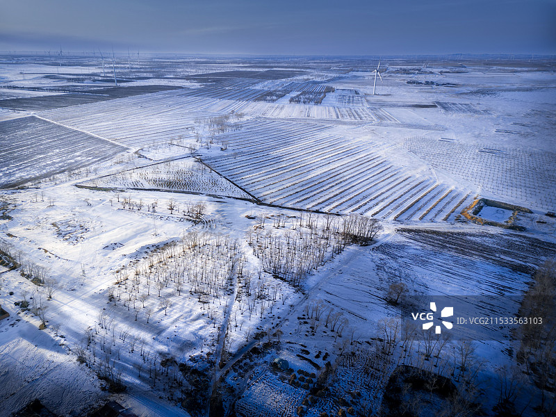 航拍冬季图片素材