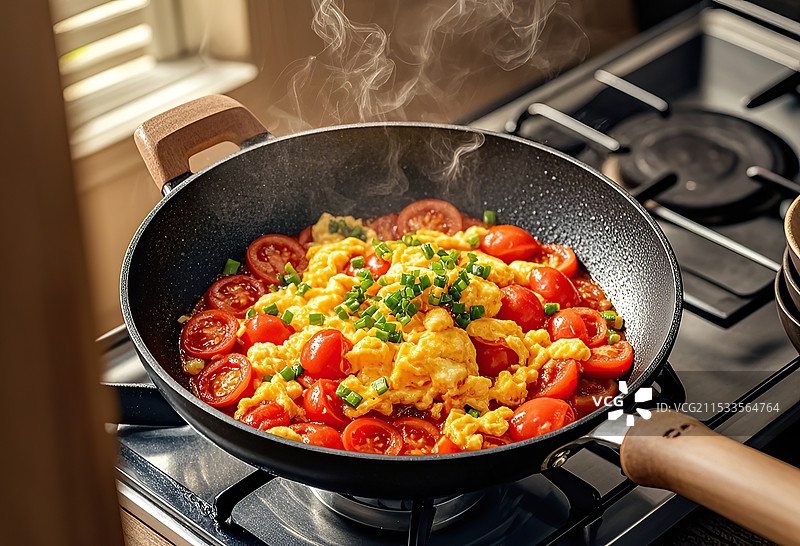 西红柿炒蛋图片素材