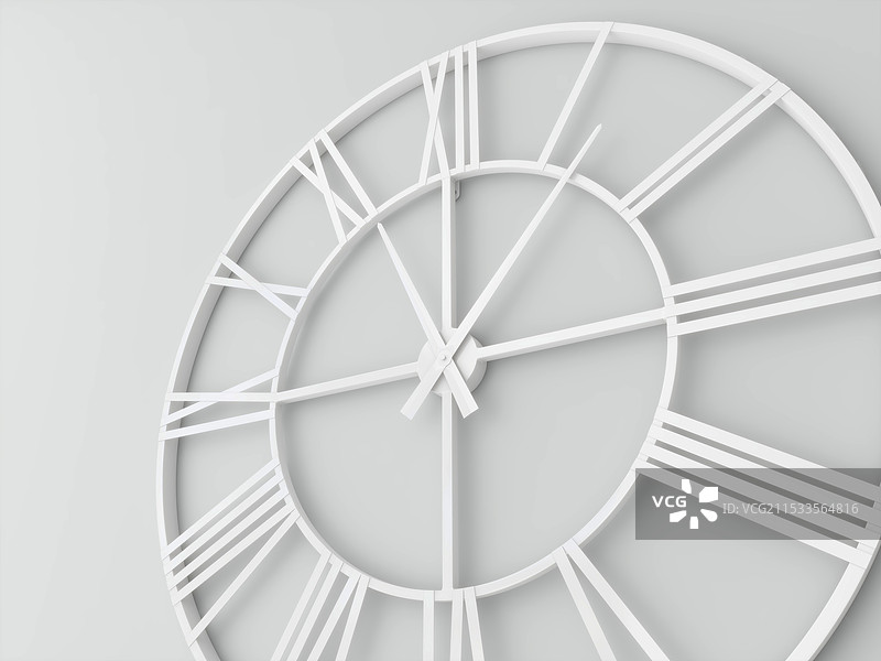 极简风格的科技感时钟图片素材