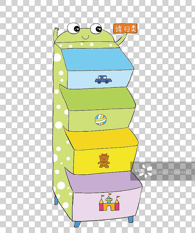 儿童玩具收纳柜图片素材
