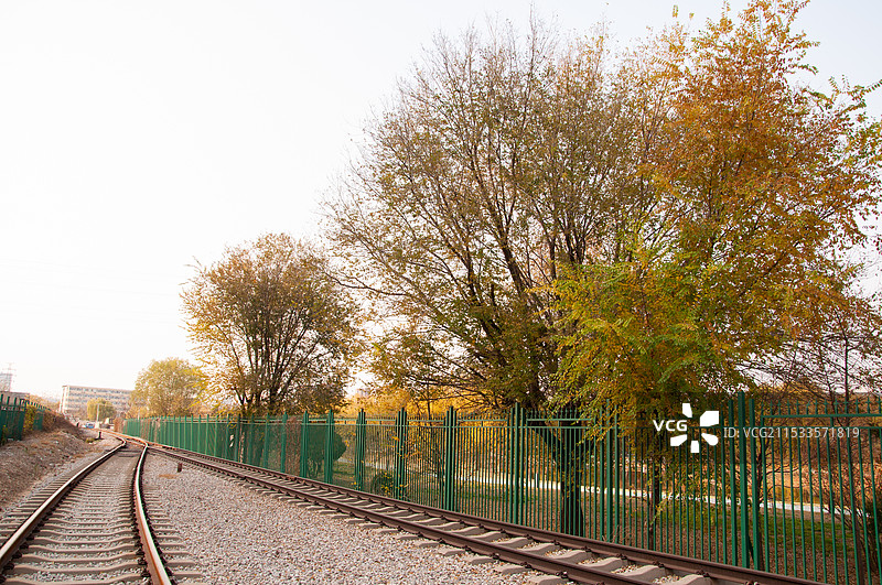 铁路围栏图片素材