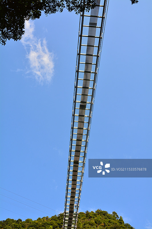 清远古龙峡云天玻霸玻璃桥图片素材