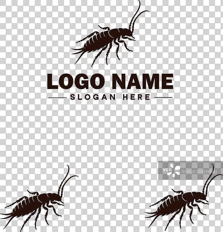 耳虫标志艺术图标，适用于商业品牌图片素材