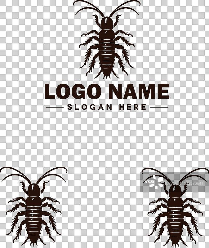 耳虫标志艺术图标，适用于商业品牌图片素材