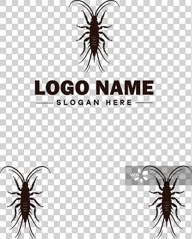 耳虫标志艺术图标，适用于商业品牌图片素材