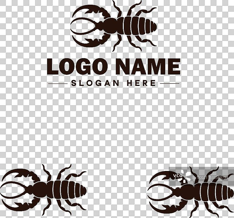 耳虫标志艺术图标，适用于商业品牌图片素材