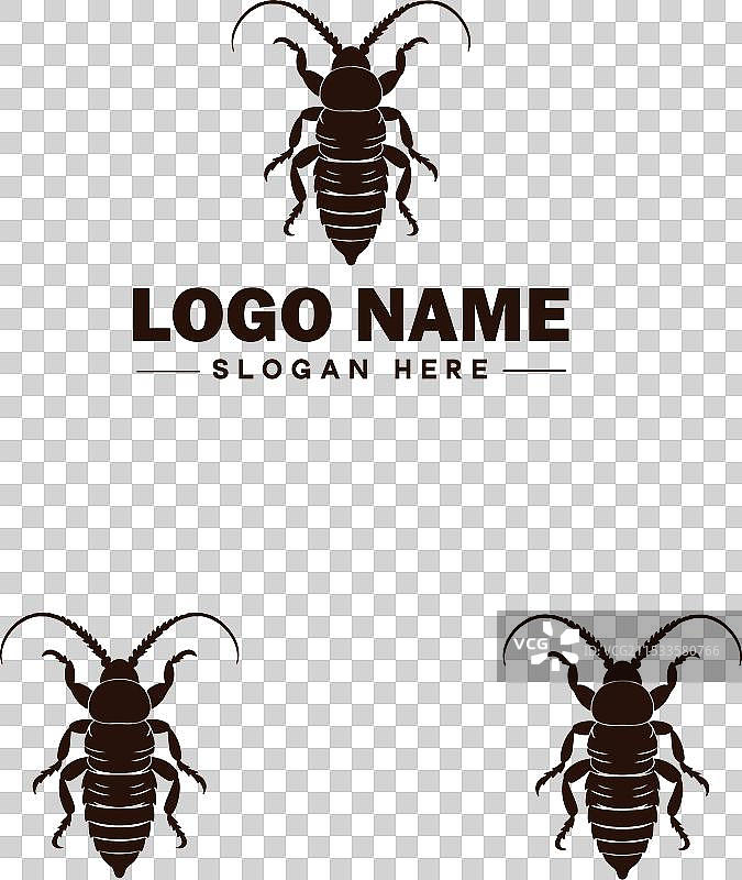 耳虫标志艺术图标，适用于商业品牌图片素材