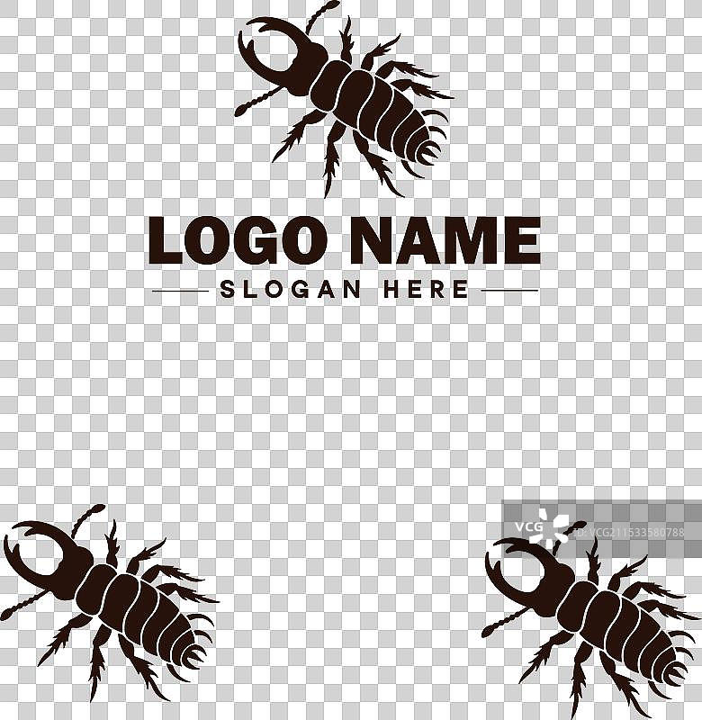 耳虫标志艺术图标，适用于商业品牌图片素材