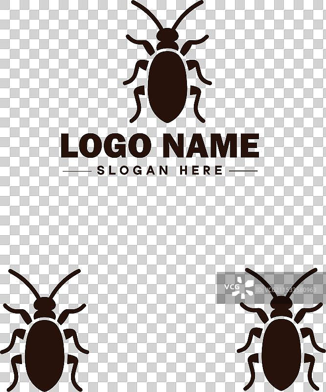 耳虫标志艺术图标，适用于商业品牌图片素材