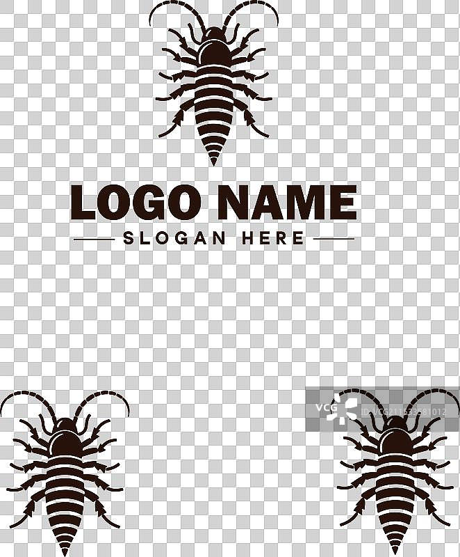 耳虫标志艺术图标，适用于商业品牌图片素材