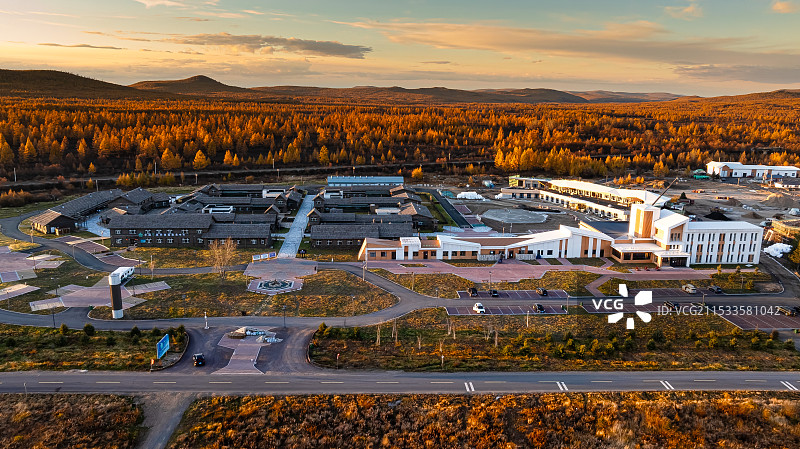 根河中国冷极村图片素材