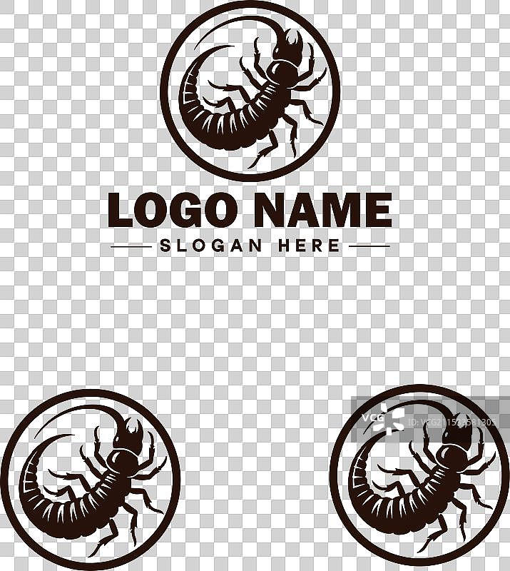 耳虫标志艺术图标，适用于商业品牌图片素材