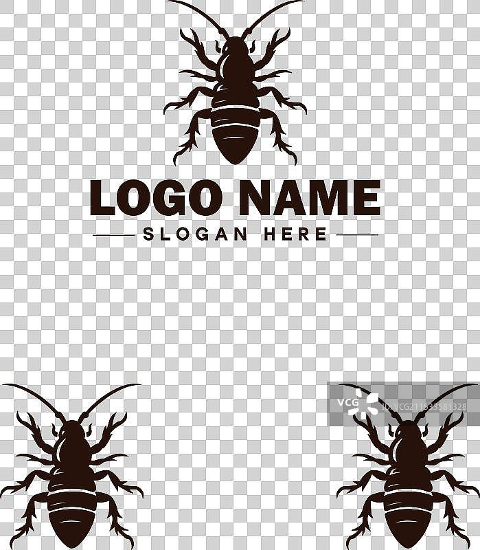 耳虫标志艺术图标，适用于商业品牌图片素材