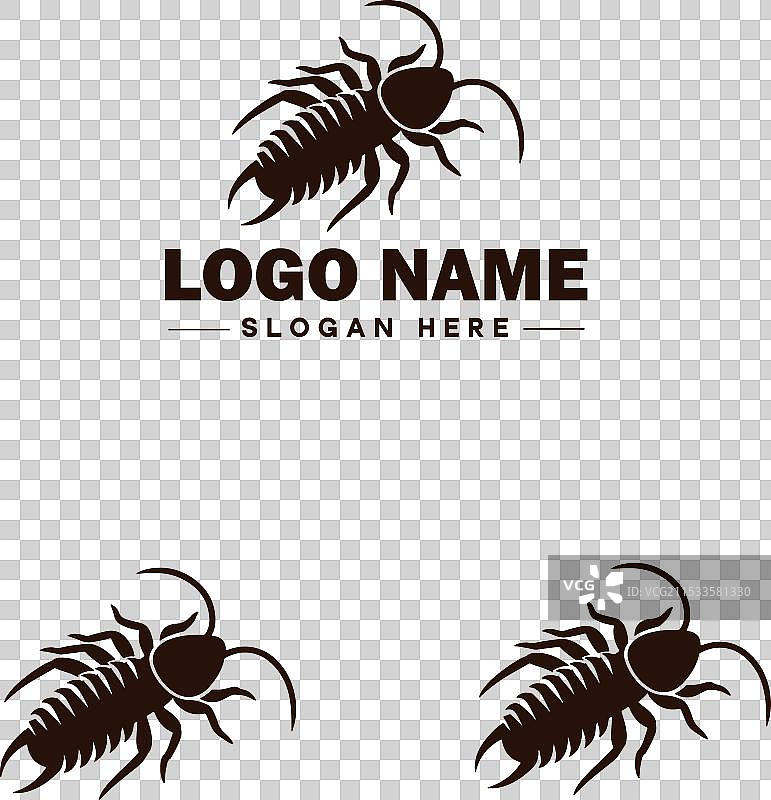 耳虫标志艺术图标，适用于商业品牌图片素材