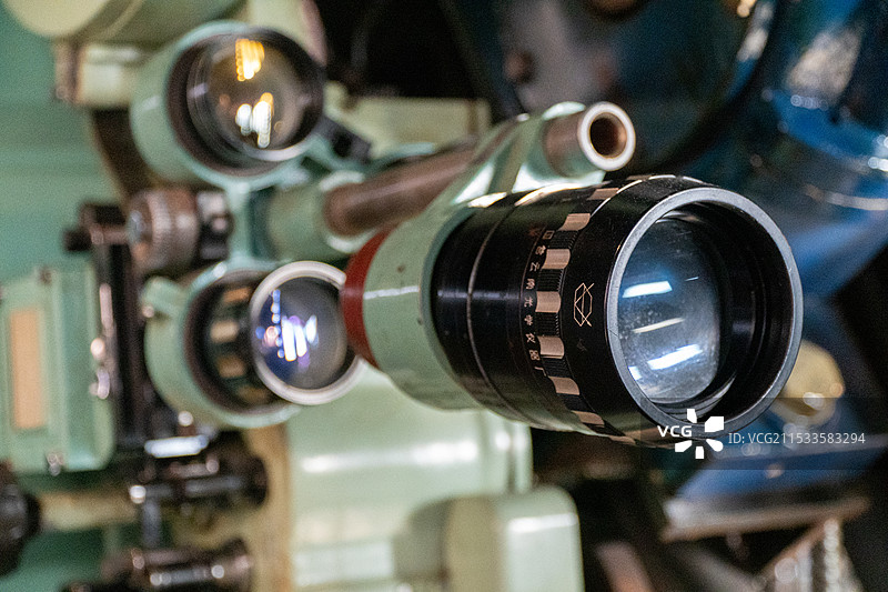 老式电视台胶片录像机图片素材