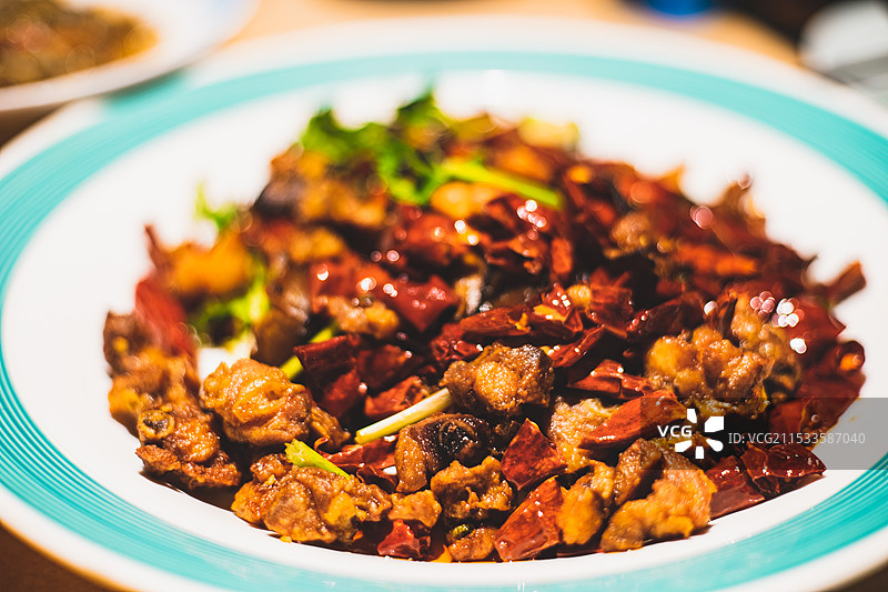 鲁菜辣子鸡图片素材