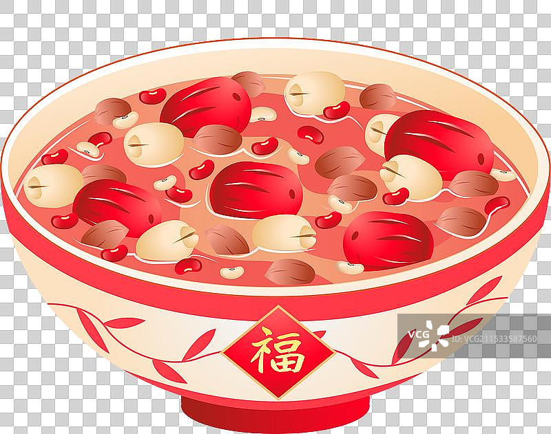 年俗文化腊月二十八腊八节全家吃腊八粥图片素材