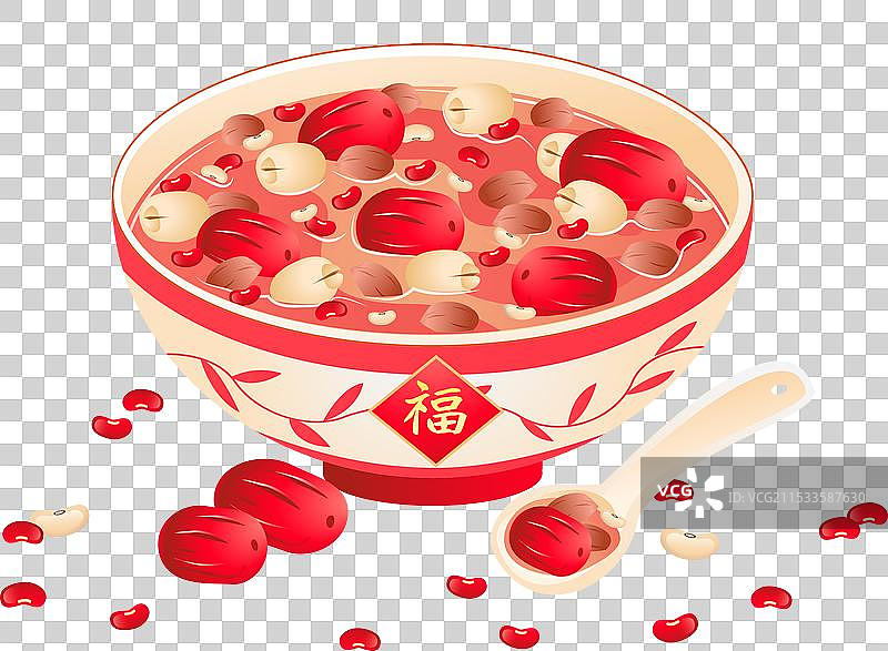年俗文化腊月二十八腊八节 吃腊八粥图片素材