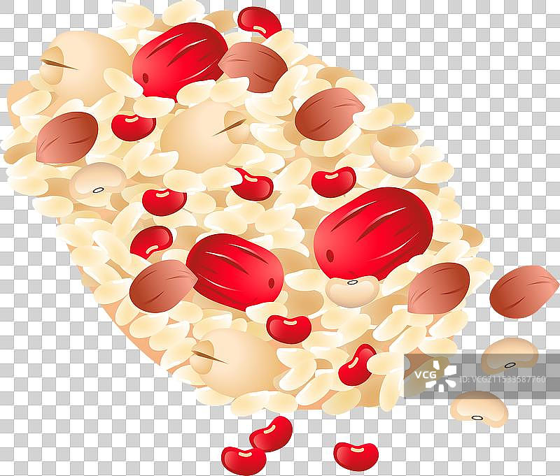 豆子 花生红枣  豆科 腊八粥 八宝粥图片素材