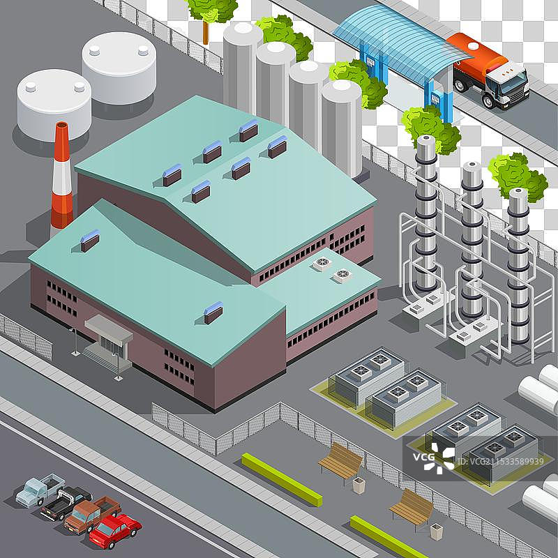 油的等距构图图片素材