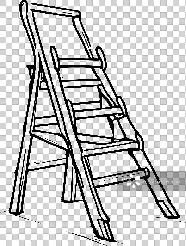 木制梯子图片素材