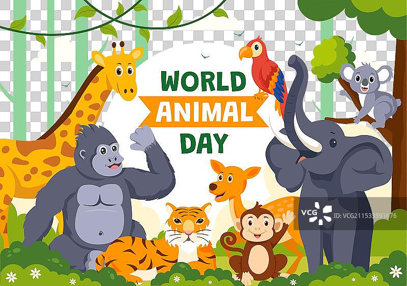 世界动物日与各种动物图片素材