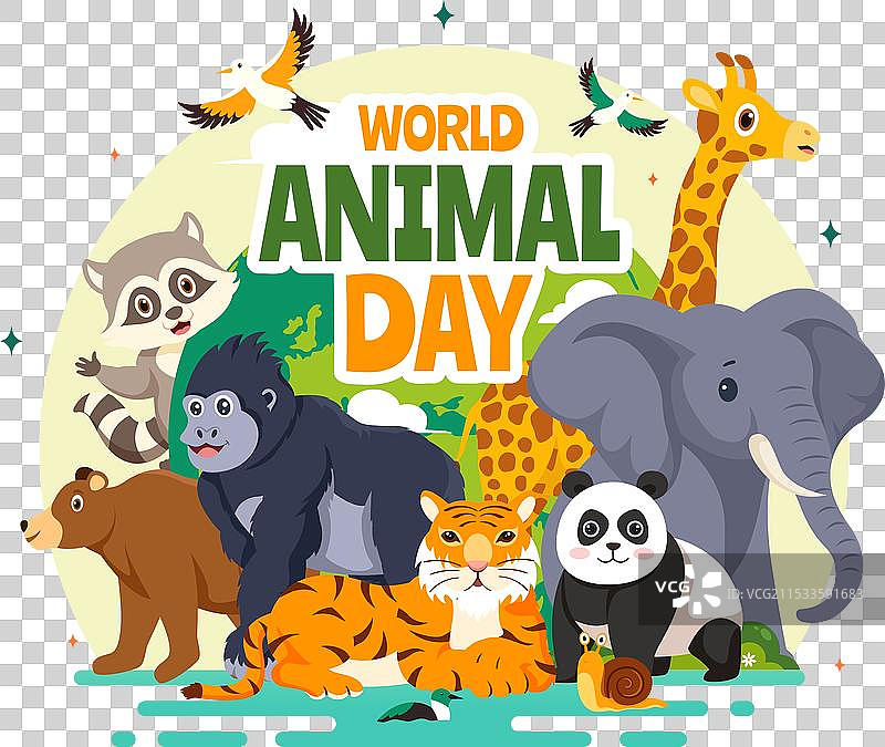 世界动物日与各种动物图片素材