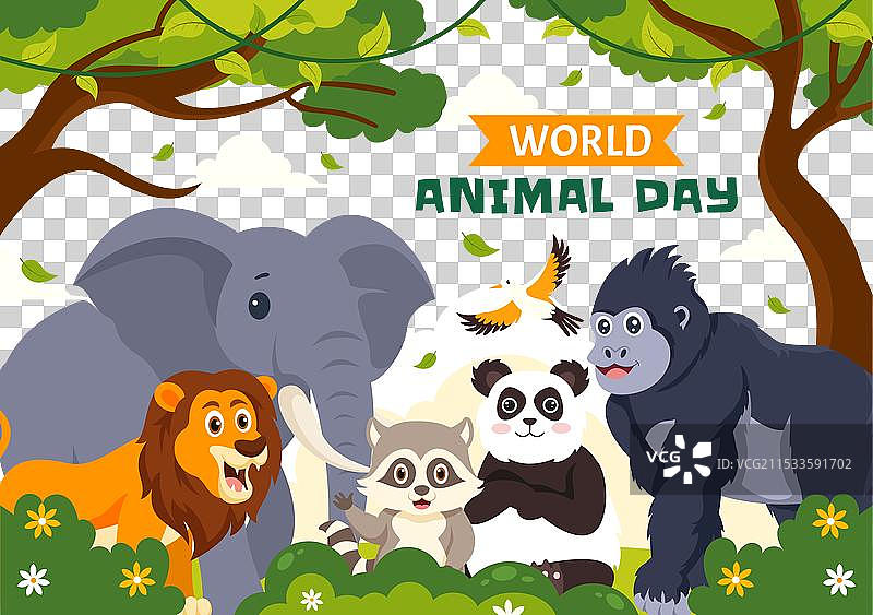 世界动物日与各种动物图片素材