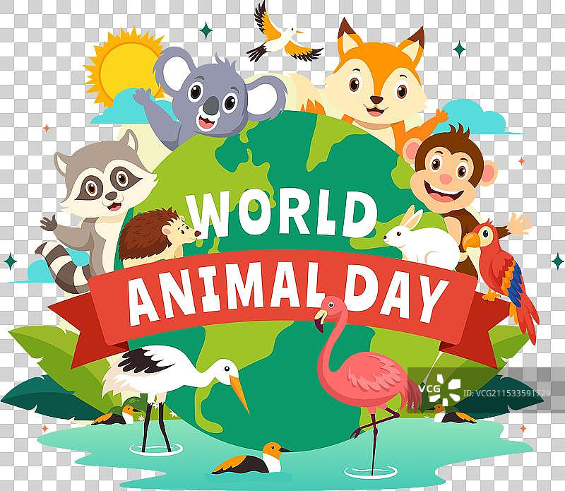 世界动物日与各种动物图片素材