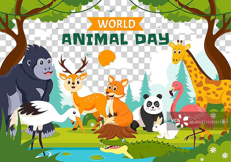 世界动物日与各种动物图片素材