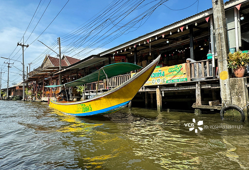 曼谷奇特的小船图片素材