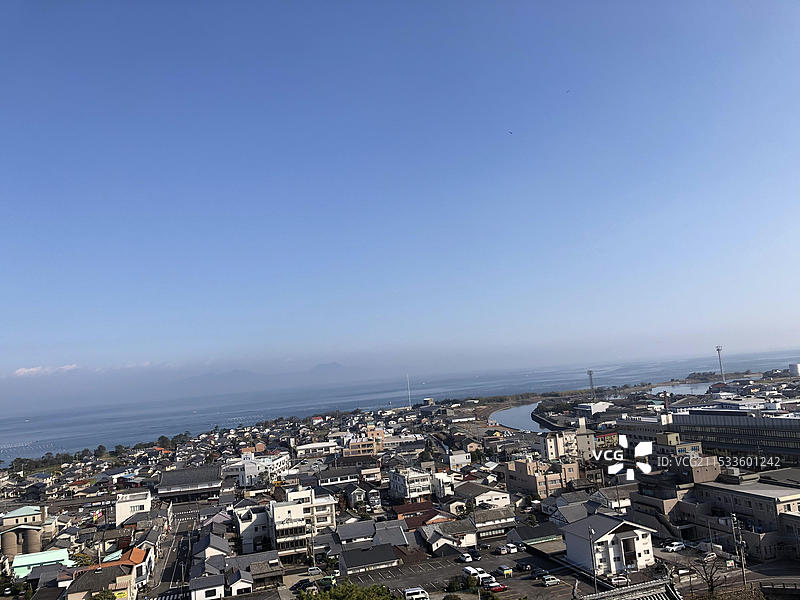 日本长崎县岛原城景色图片素材