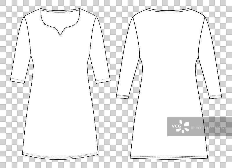 女性库尔塔裙子上衣技术时尚图片素材