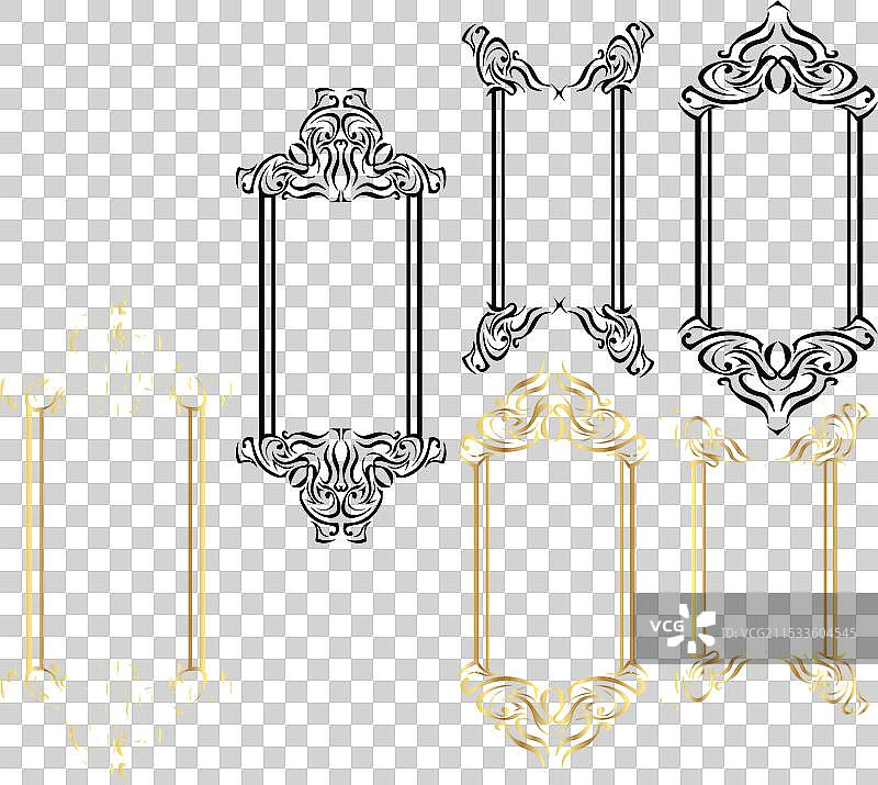 复古框架装饰图片素材