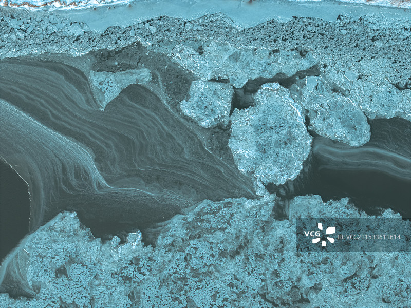 冻结的冰河图片素材