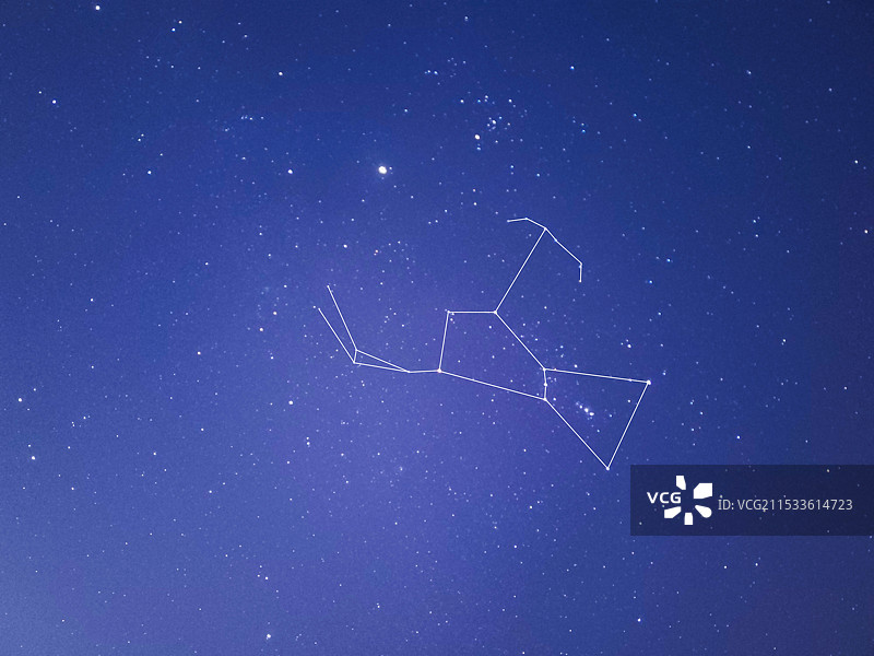 猎户座星图图片素材