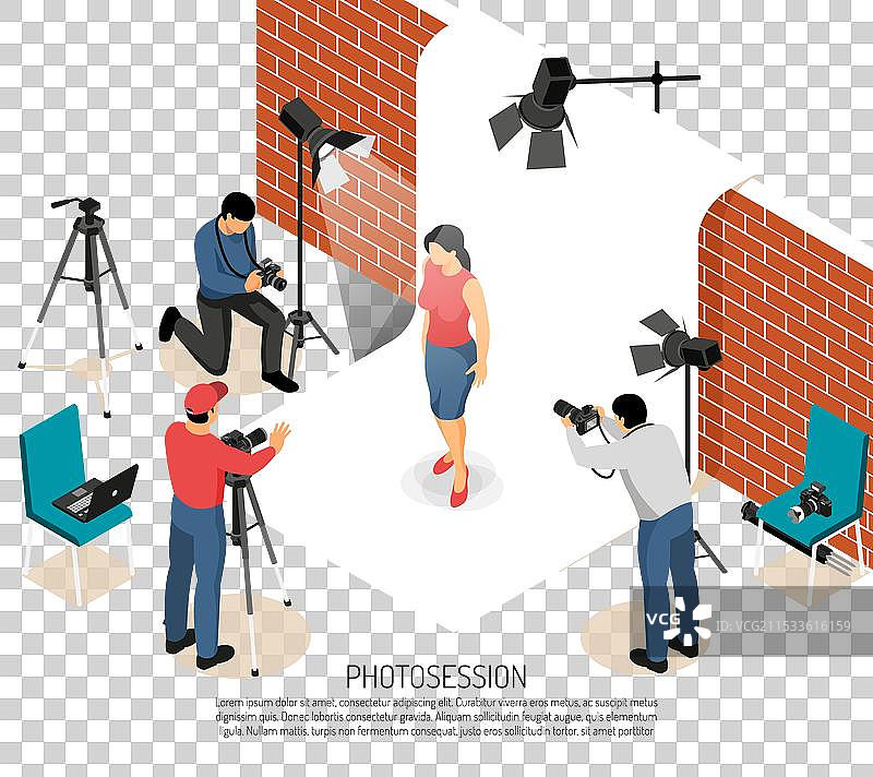 照片拍摄的等距构图图片素材