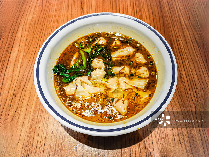 酸汤馄饨抄手图片素材