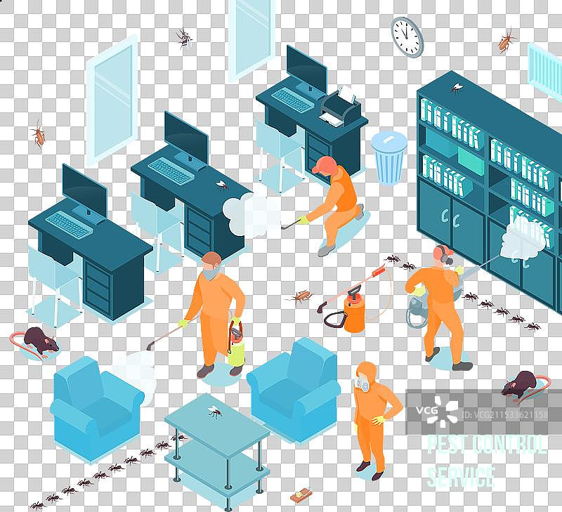 消毒等距图图片素材