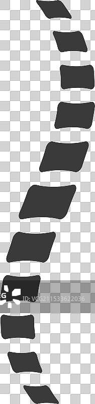 脊柱图标，背景为白色图片素材