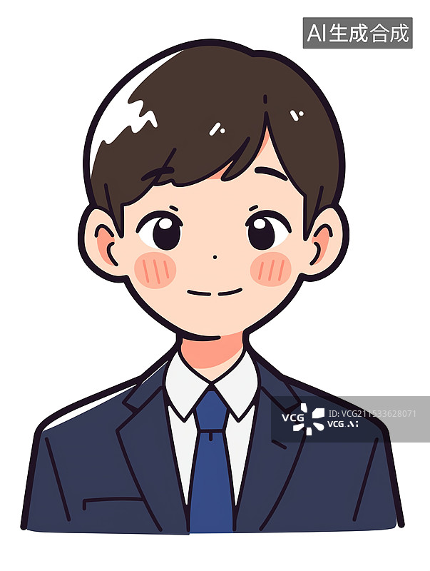 【AI数字艺术】穿西装的男性图片素材