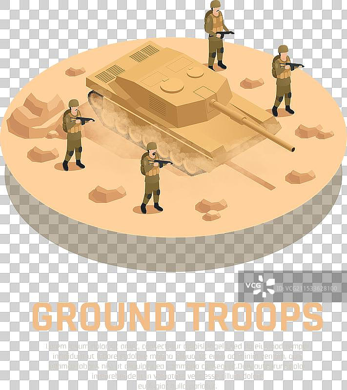 军事等距构图图片素材